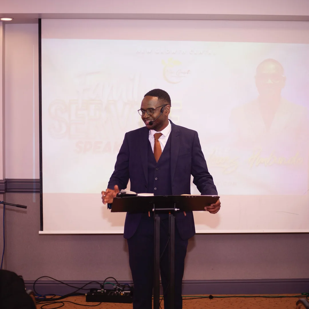Apostle lewis speaking at event